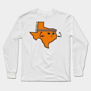 Flexas (Burnt Orange) Long Sleeve T-Shirt